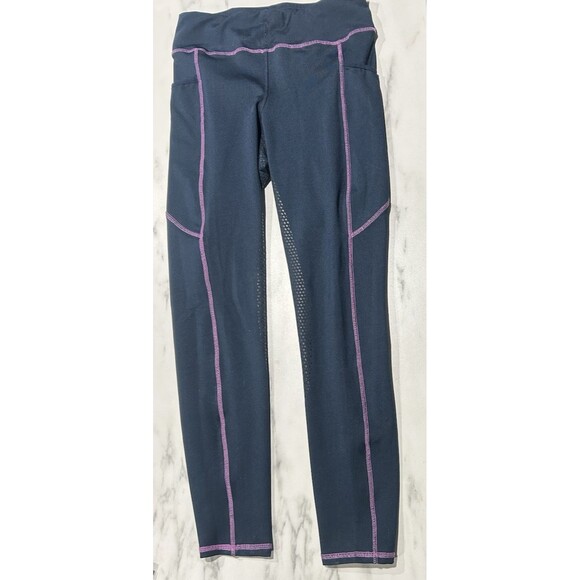 Pants - Riding Sport Dover Saddlery Leggings Navy Blue Medium Made in India Equestrian